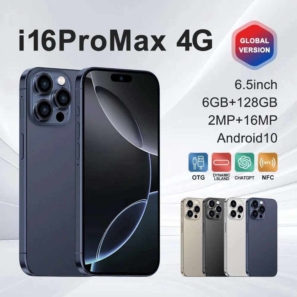 i16 Pro Max Wireless Chargeable 5G Smartphone | 512GB+, 12MP Dual Camera, Face ID, 6.9'' Screen, Android System