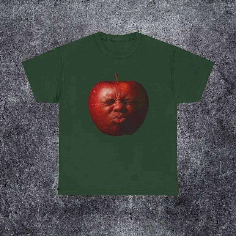 funny brainrot Funny birthday fruit party shirtSilly gift for him Silly ai apple meme shirt X260209