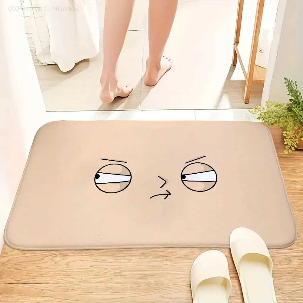 1pc Anime F-Family Guy Floor Mat Floor Mat Anti-Slip Kitchen Bedroom Handmade Tufted Rug Carpet Living Room Entrance Rug S260207