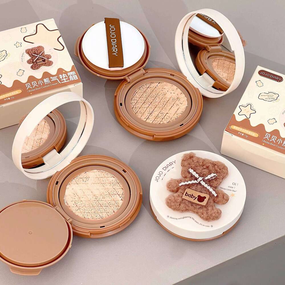 Korean Plush Bear Hydrating Air Cushion BB Cream Concealer Lasting Moisturizing No Stuck Waterproof and Sweat-proof 26L0209