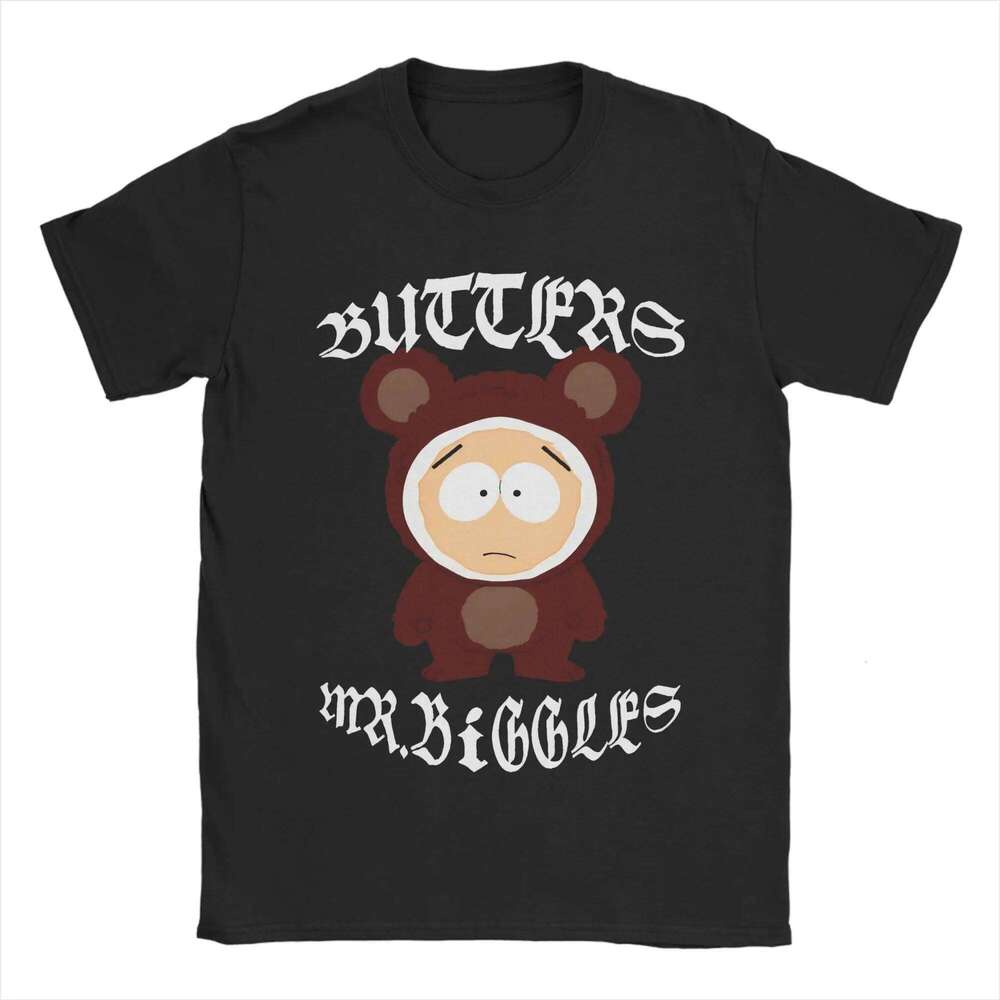 Men's T-Shirts South Movie Parks Mr Biggles Butters Stotch Funny Pure Cotton Tees Short Sleeve T Shirts O Neck Clothes Gift Idea X260209
