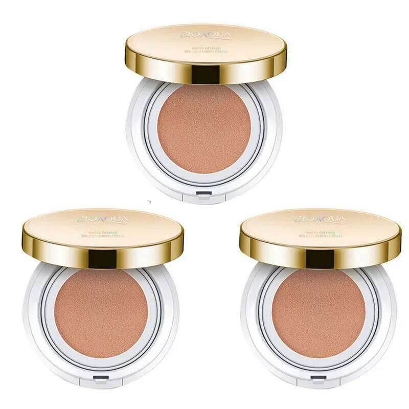BIOAQUA Air Cushion BB Cream Brighten Concealer Moisturizer Foundation Face Whitening Makeup Facial Base Perfect Cover Cosmetics 26L0209