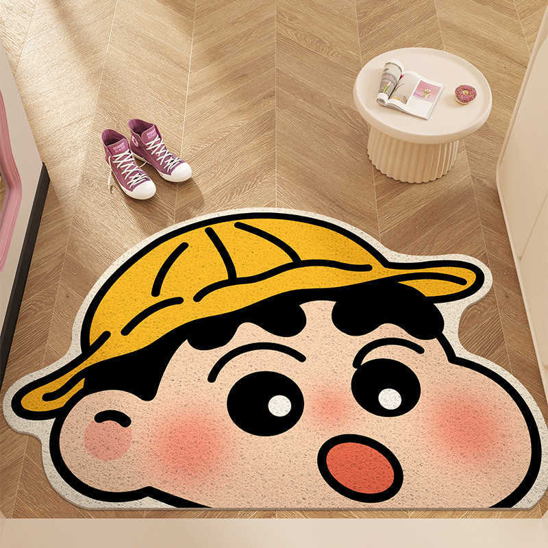 Cute Hello Kitty Entrance Doormat Entryway Household Foot Mat Silk Loop Non-Slip Carpet Mat Customizable S260207
