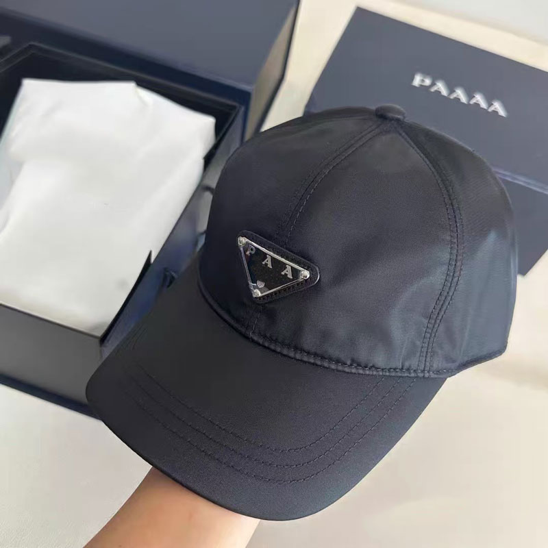 Designer Hat Luxury Baseball Cap Classic Triangle Design Travel Sports Holiday Beach Essentials Neutral Multifunctional Adjustable Sun Hat Exquisite Box