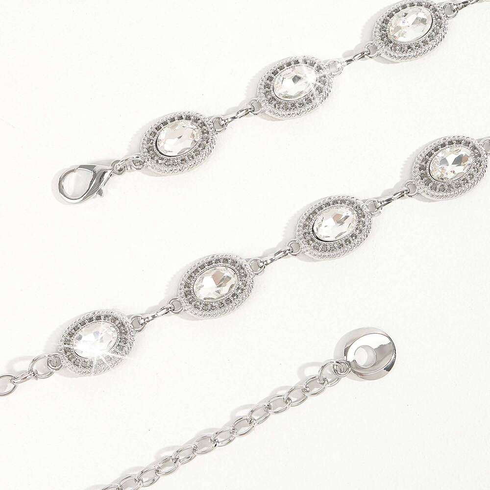 The new diamond-encrusted premium metal accessory goes stylish with dress pants waist chain X260209