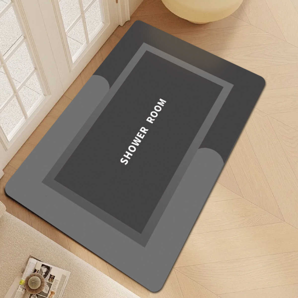 Light Luxury Diatomaceous Earth Mat Home Soft Mat Bathroom Non-Slip Absorbent Mat Entrance Door Mat Bathroom Non-Slip Mat S260207