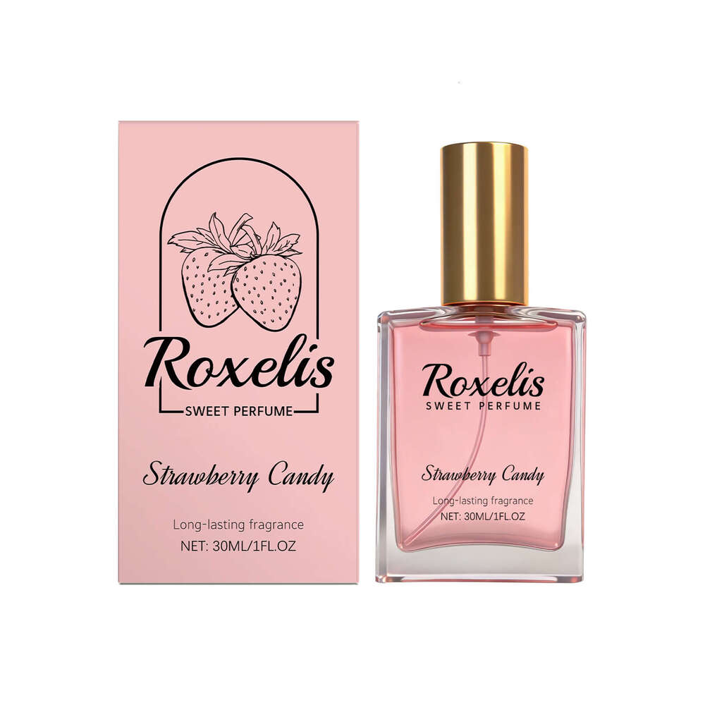 Roxelis Strawberry Sugar Natural Fruity Fresh Sweet Girly Scent for Daily Dating and Commuting Portable Fragrance