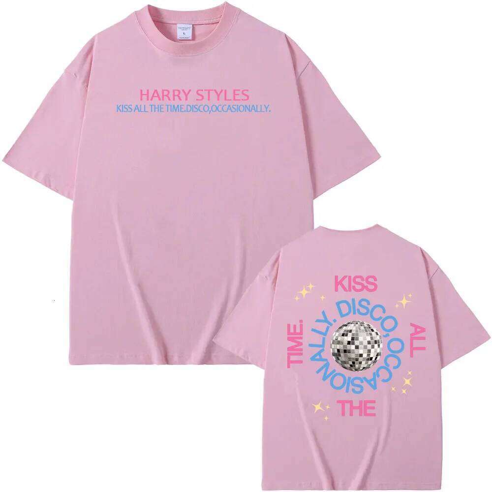 new Print Tee album Kiss All The Time High Quality TEE Summer Harajuku 100%cotton Casual Round Neck Tees X260209