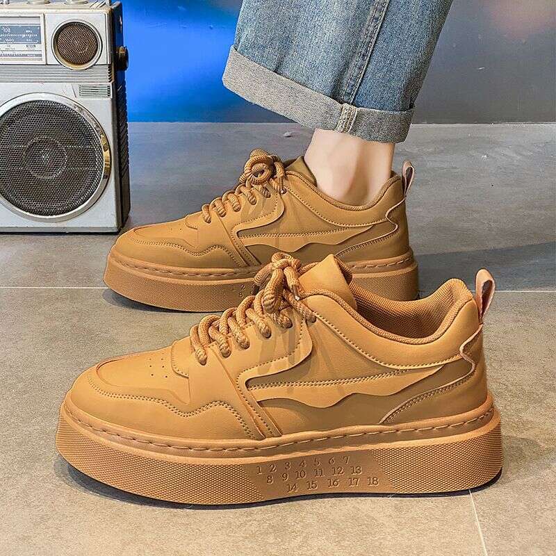 Autumn 2025 New Men's Versatile Sports Casual Thick-Soled Non-Slip Sneakers for Work Breathable Trendy Shoes