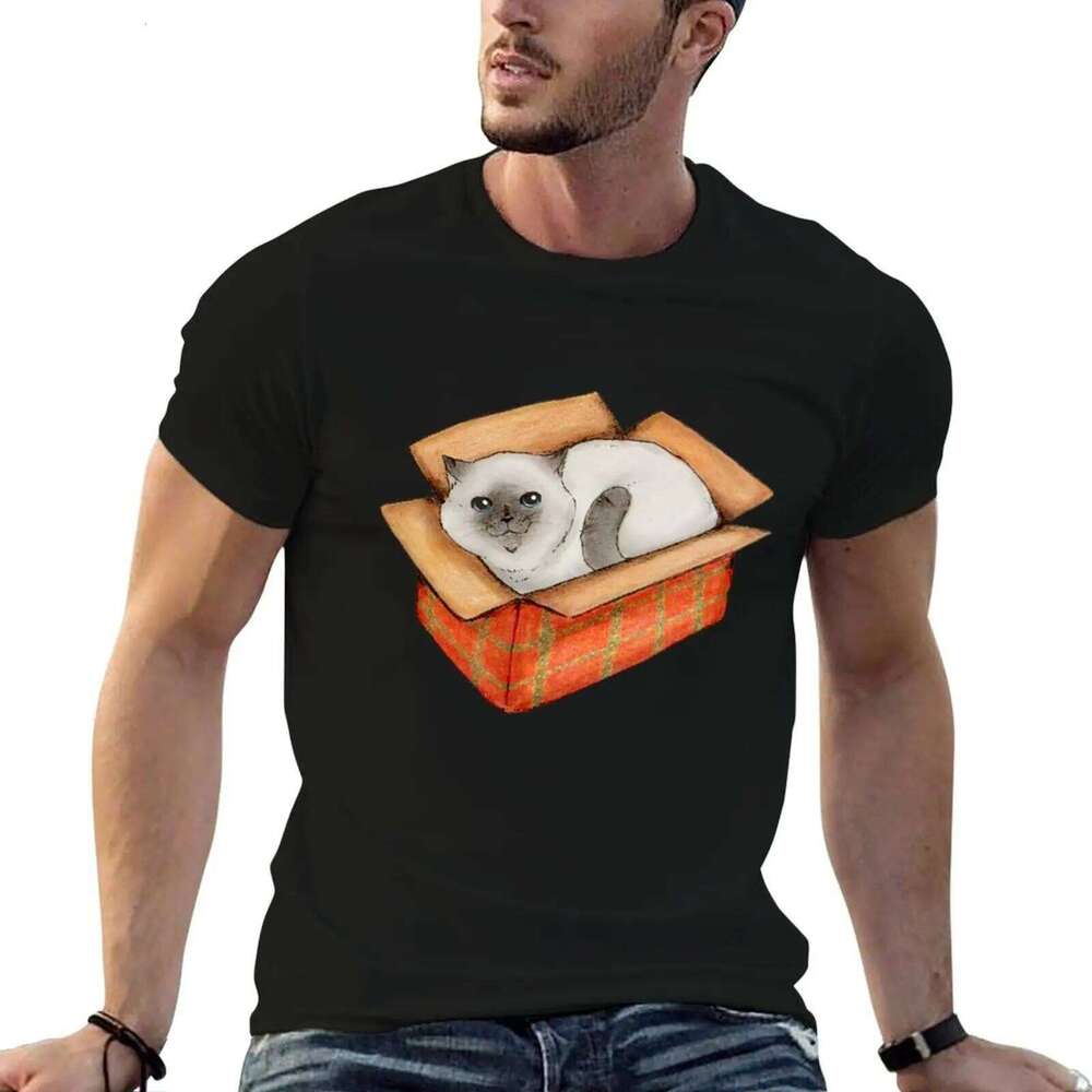 in gift Cat men box designer shirts a shirt cotton T-Shirt t for g Christmas man X260209