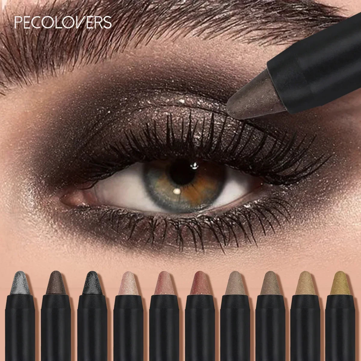 Metallic Eyeshadow Stick Double EndedShimmer Highlighter Pigment Pearlescent Silkworm Eyeshadow Pen Makeup 260126