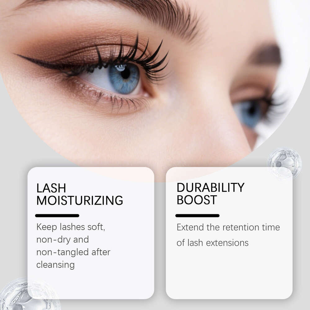 zephoco Eyelash Cleaning Care Set Gentle ingredients gentle cleansing, smoothness, and moisturizing, convenient for daily care