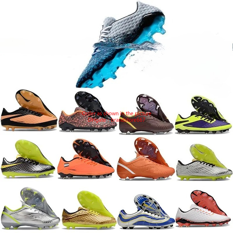 Hypervenom phant0m FG Soccer Cleats Hypervenom Orange Ronaldo Vapro 1 Chrome Boots Transform Hydra Silver Pack Youth Mens Soccer Shoes Orange Black Football Shoes