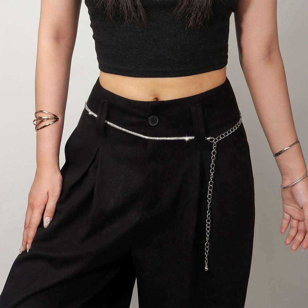Ladies Rhinestone Waist Chain Skirt Decoration Fashion Accessory for Women X260209