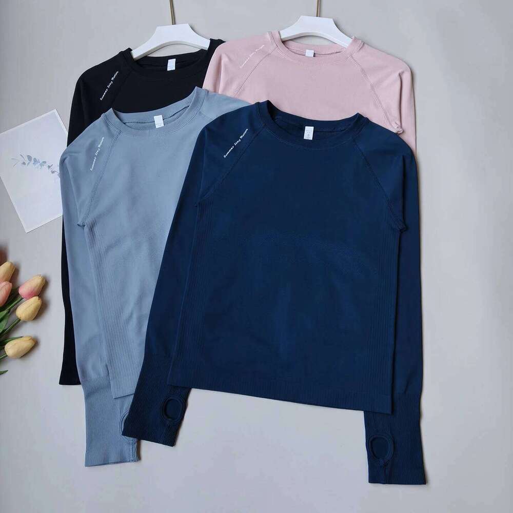 Slim Fit Workout Shirt for Women, Long Sleeve Stretch Top, Breathable Yoga Running Tee 26Y0209