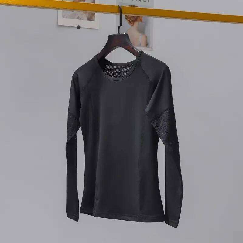 Women's Long-Sleeve Yoga Clothing, Breathable Quick-Dry Fitness Wear, Slimming Running Pilates Sports T-Shirt, Training Apparel 26Y0209
