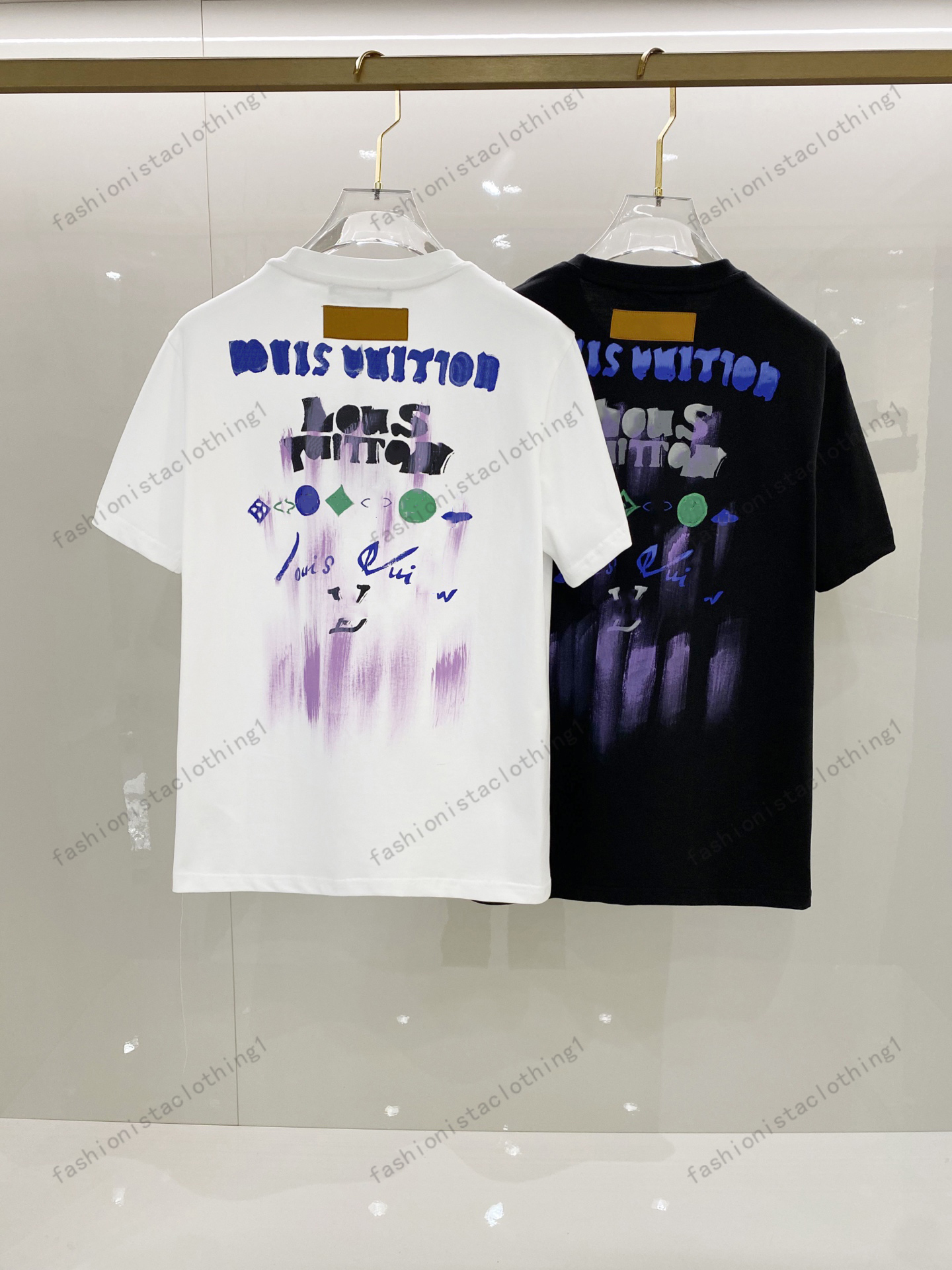 designer mens summer t shirt Luxury Tee Thick Printed Short Sleeve womens Tops Streetwear Loose Design casual fashion short sleeved T-shirt