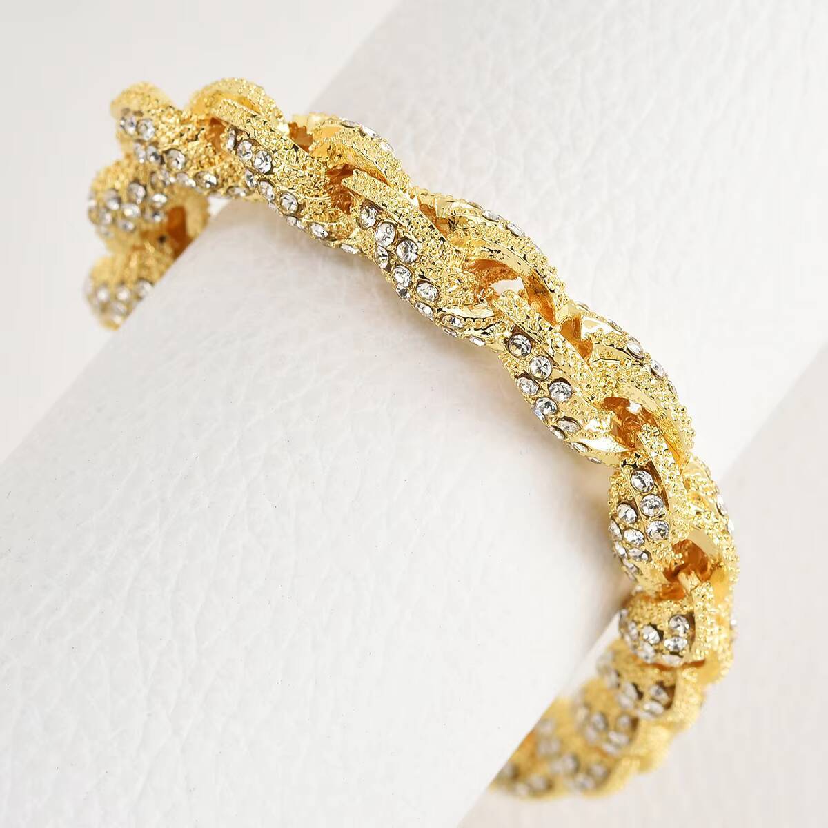 European and American Hip-hop Mens Necklace 10mm Thick Fried Dough Twists Chain Exaggerated Fashion Necklace Wholesale