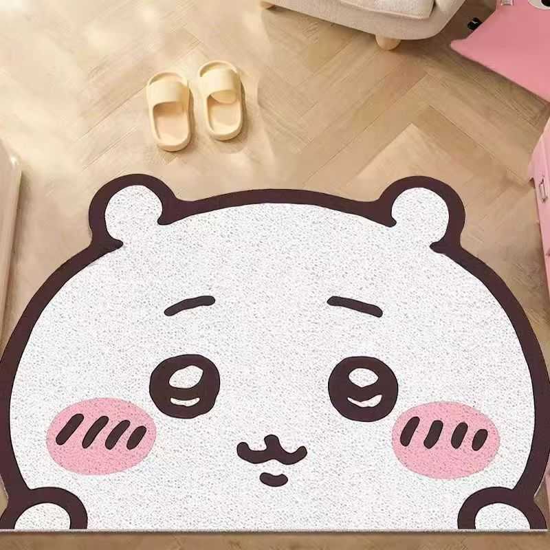 Cute Usagi entrance mat for home use non-slip silk loop carpet mat can be cut to size S260207