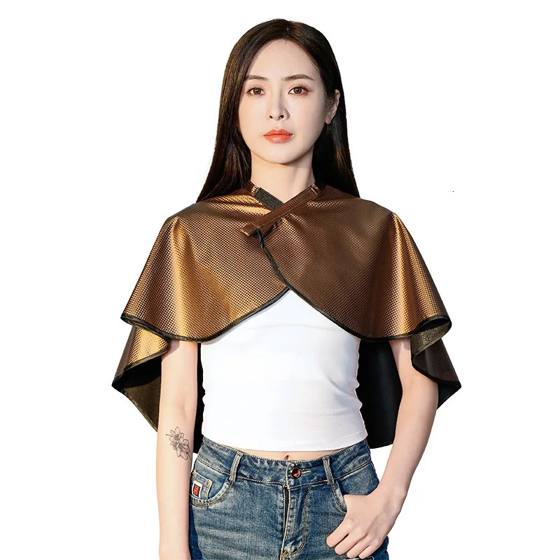 Waterproof ing Cape Beauty Salon Hair Coloring Wai Cloth Hairdresser Hair Dressing Leather Shawl Barber Styling Tools 260203