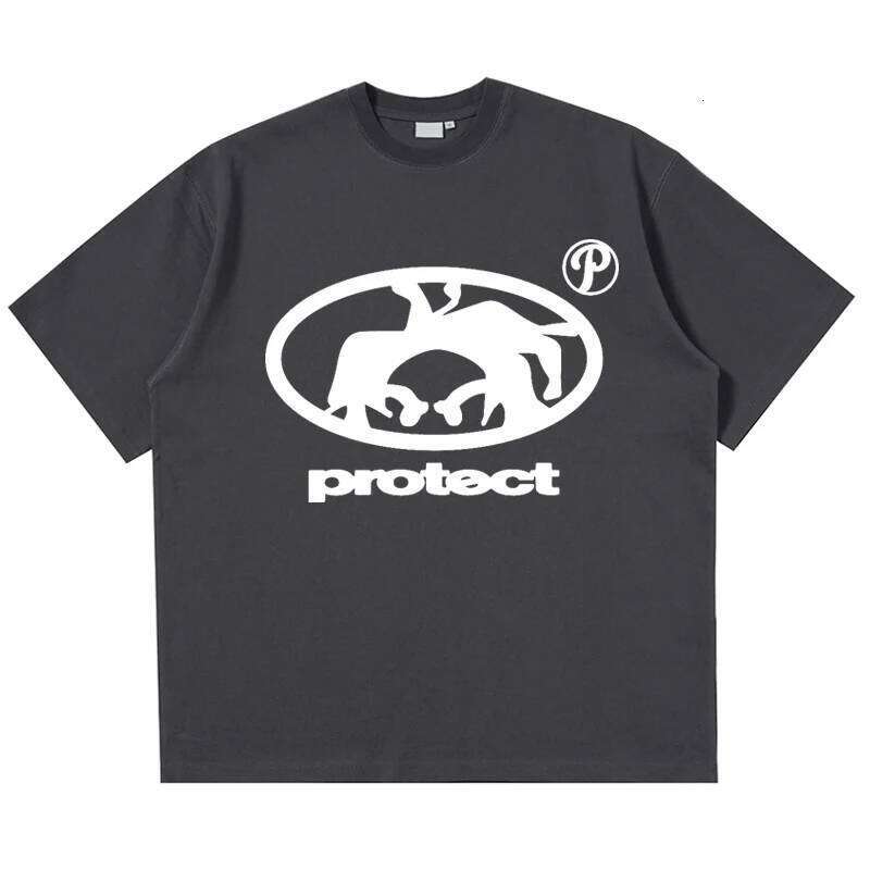 Men's cotton oversized Harajuku print summer Korean fashion aesthetic clothing Y2K Bug street short-sleeved loose Tshirt X260209