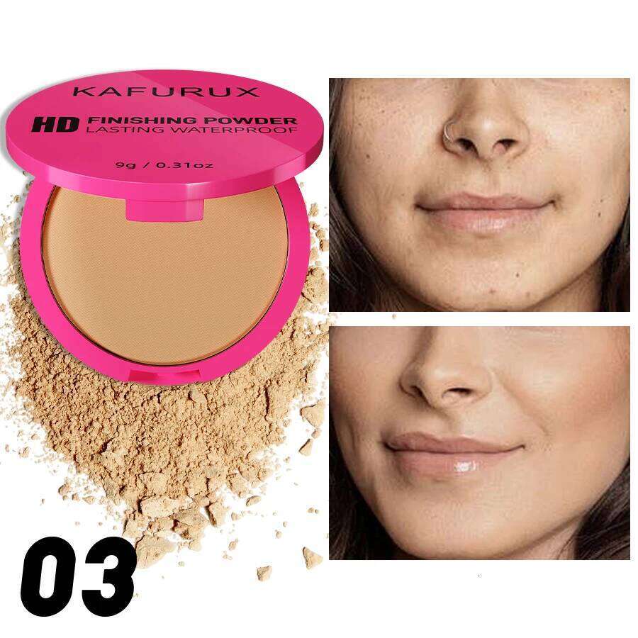 4 Color Oil Control Matte Long Lasting Flawless Setting 1PC Face Makeup Full Coverage Pressed Powder Gifts 26L0209