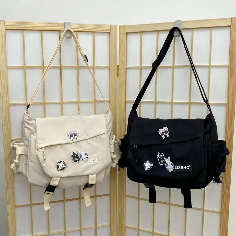 Nylon Handbags Shoulder Bag Large Capacity Crossbody Bags For Teenager Messenger Student School 260208