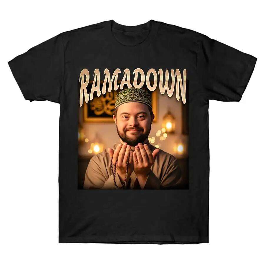 RAMADOWN MEME T-shirt For Men Women 100% Cotton T Shirts Short Sleeve Tops J28 X260209