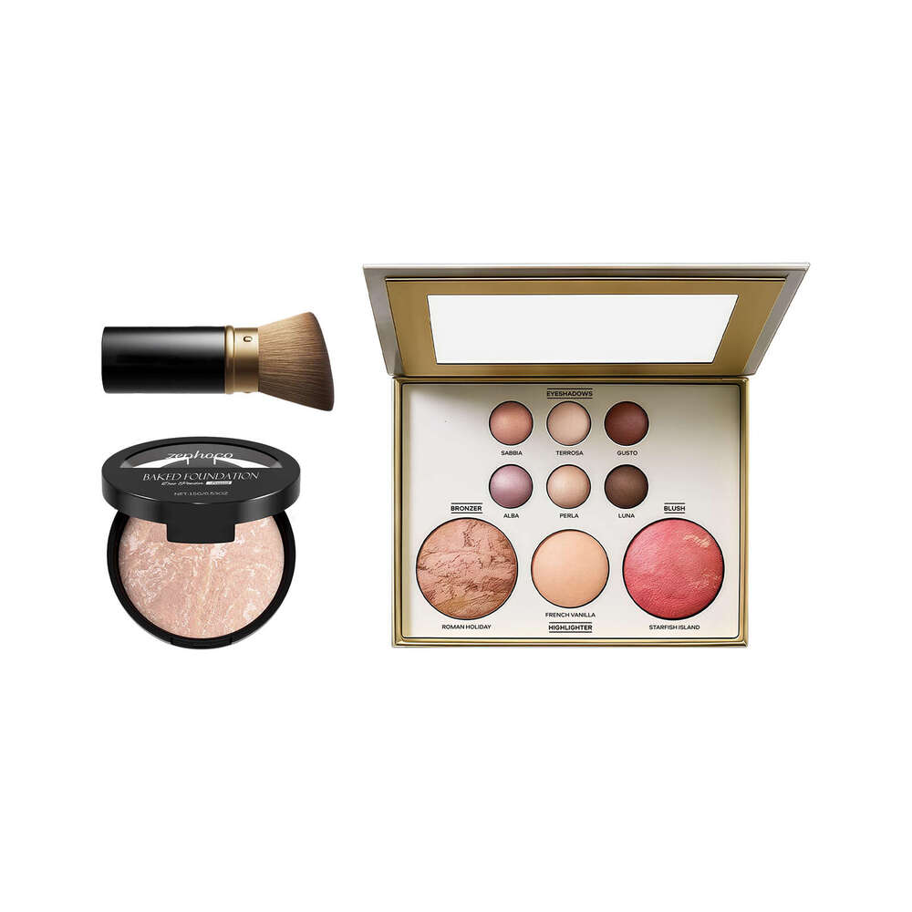 AMZ Palette Set 03# Multifunctional Tool Set, Box for Stage Light Nude Makeup, Portable Touch-Up Makeup