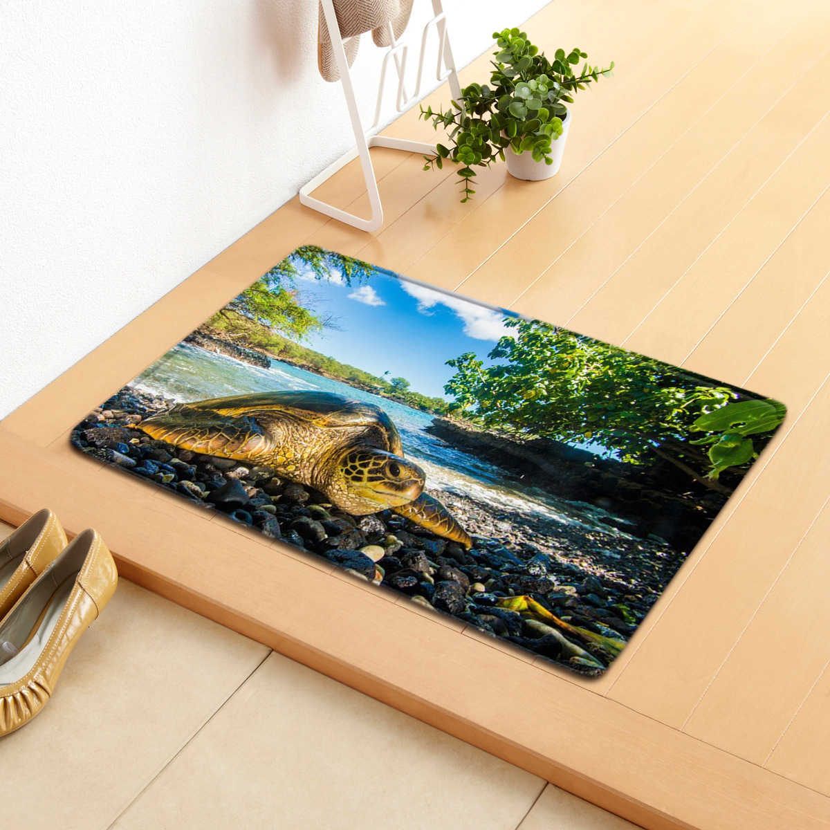 3D animal entrance mat modern minimalist long strip carpet for bedroom and living room S260207