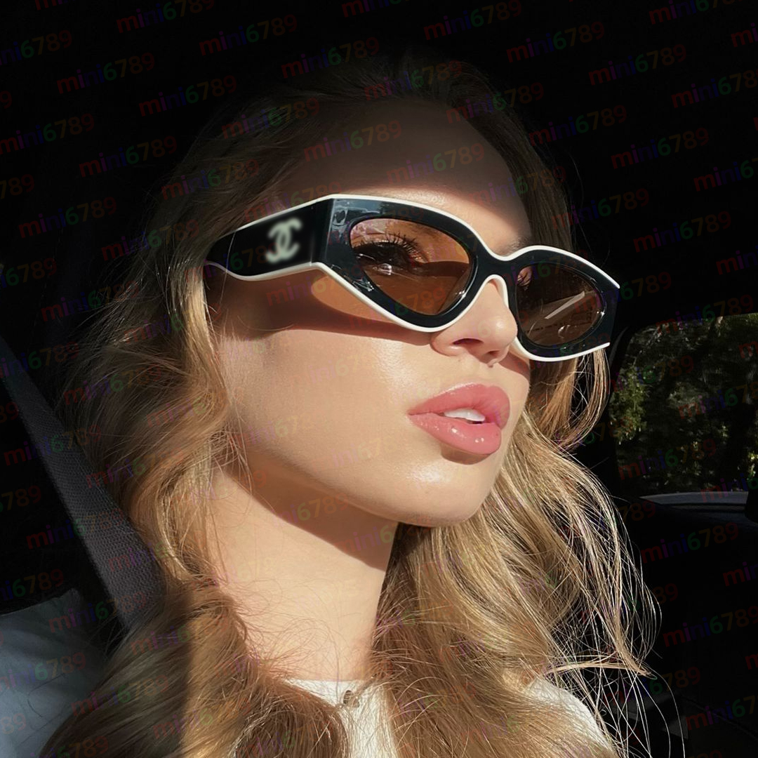 New style women's sunglasses designer CH ANEL brand glasses fashion outdoor goggles chancellor cat eyeglasses oval glasses travel UV400 protection sunglasses CH