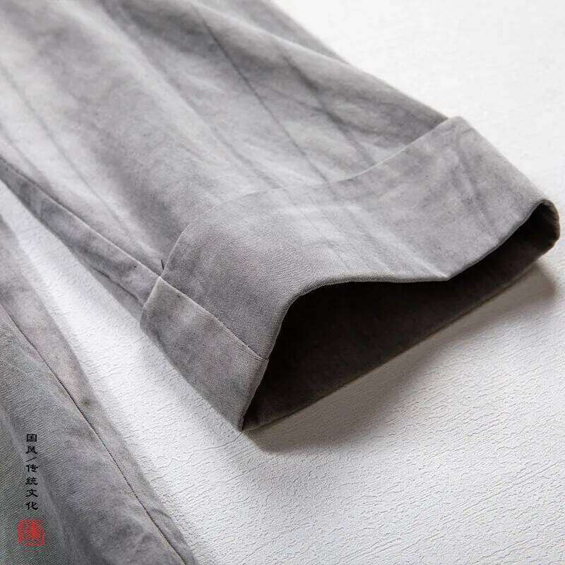 Mardi Hefxessdr Spring Chinese Style Jacket Men Kimono Harajuku Mens Cotton Vintage Open Stitch Hanfu Outerwear Male Loose Casual Coats