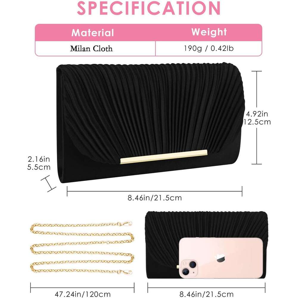 2026 Clutch Purses Women Evening Handbags For Formal Wedding Party Cocktail Prom Crossbody Shoulder Envelope Bag