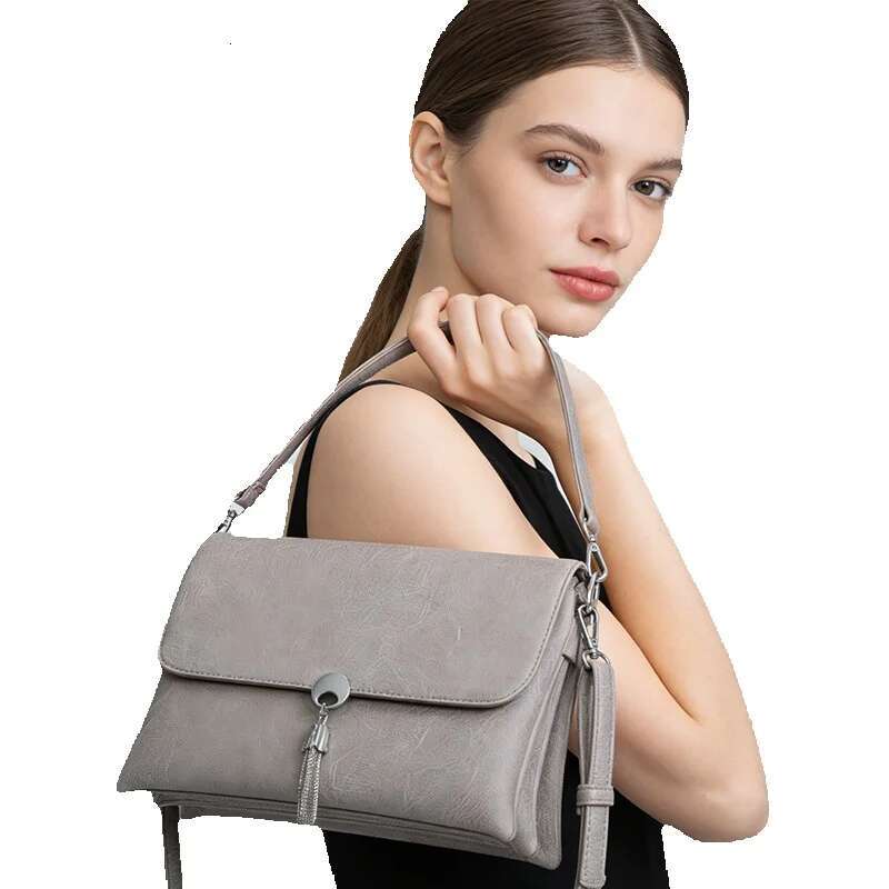 Totebag Shoulder ROSE NOIRE Russian Cross Border High End Commuter Large Capacity PU Leather Crossbody Women S Underarm Bag