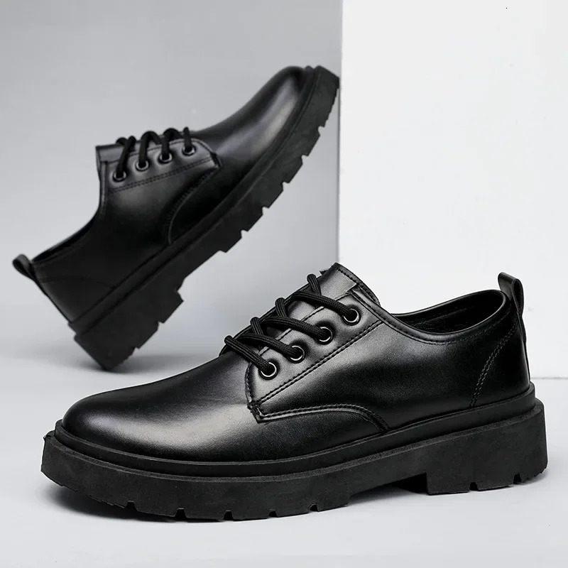 Autumn Formal Leather Shoes Men Business Spring Casual Fashion Sports Social Elegance Trendy Flat Zapatos 260126