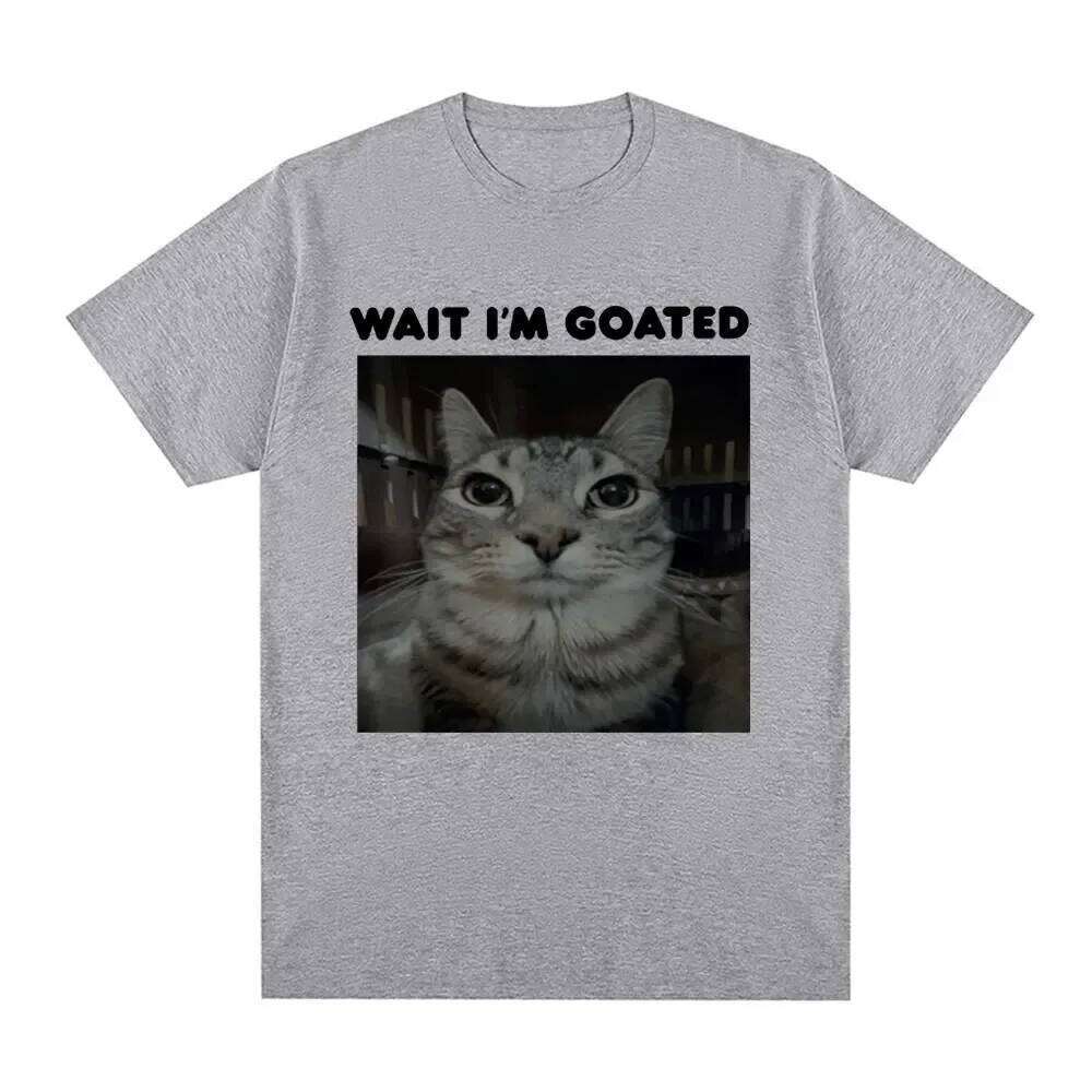 Camiseta gato con meme divertido para mujer informal gran tamao camisetas Vintage Hip Hop ropa de calle a la X260209