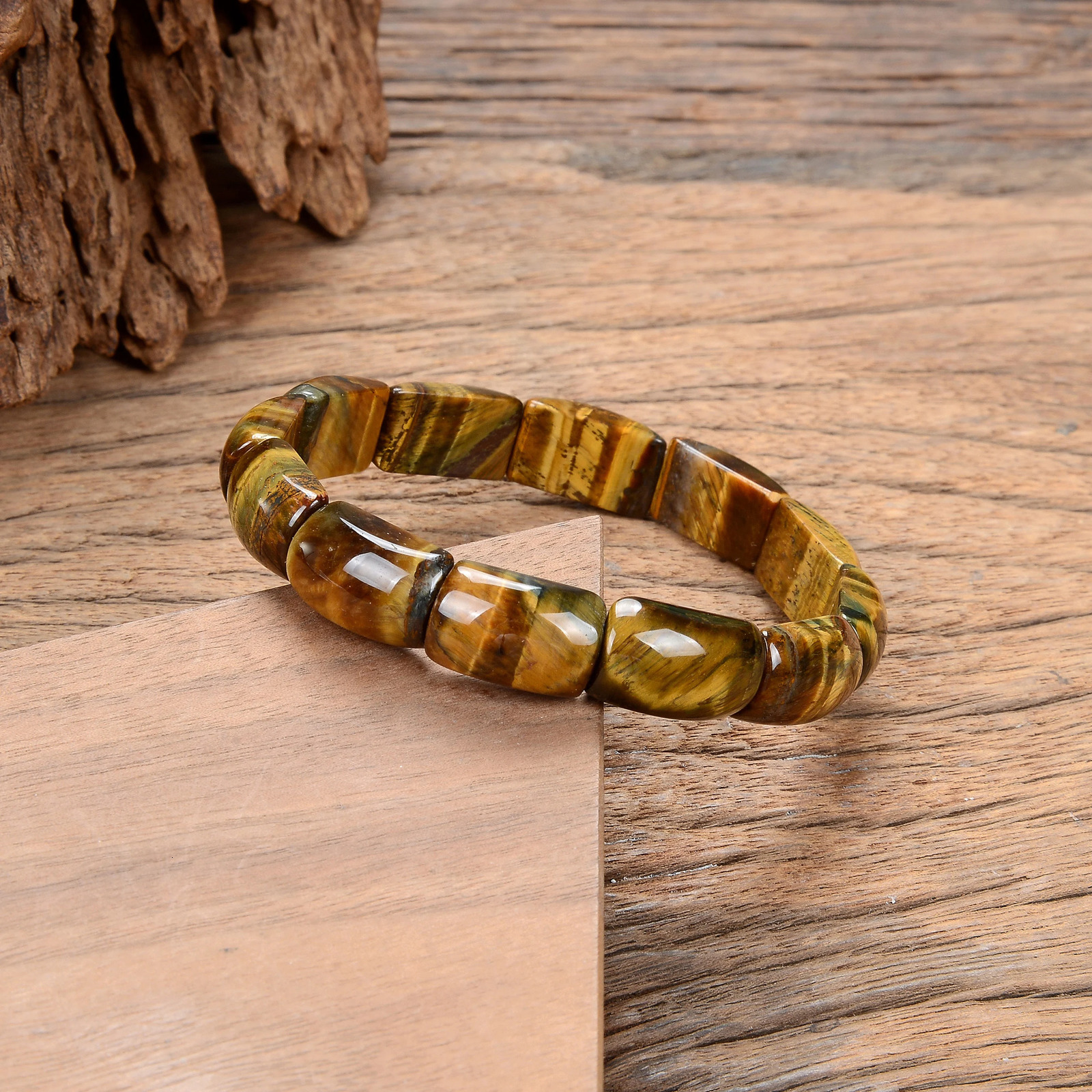 Natural Tiger Eye Beads Bracelets Yoga Bracelet for Men Women Elastic Rope Jewelry Magnetic Health Protection Women Soul Jewelry 260202