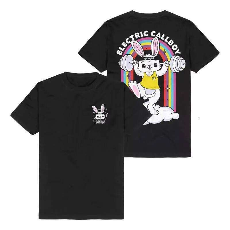 NEW ELECTRIC CALLBOY Pump It Bunny Black All Size T Shirt OM194 X260209