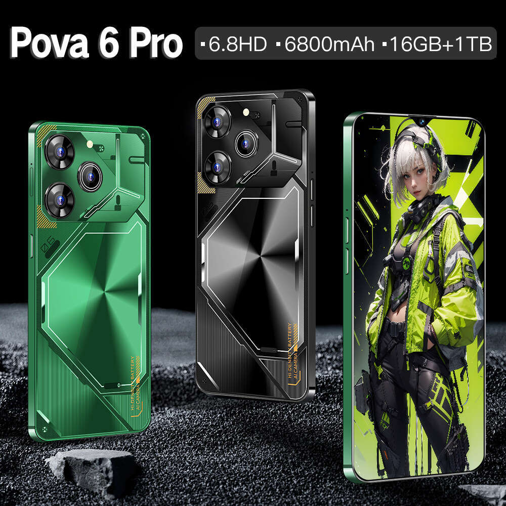 The new smartphone Pova 6 Pro smartphone is a 6.8-inch, 6800Mah high-capacity battery running mobile phone SANNAING