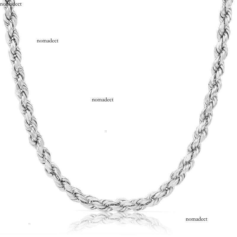 Real 10K 14K Solid Gold Rope Chains For Men Hip Hop Necklace yxz c3
