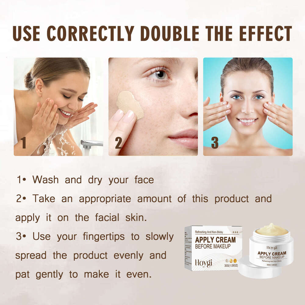 Hoygi Primer Invisible Pore Concealer Makeup Base Natural Lightweight Long-lasting Non-caking Cream