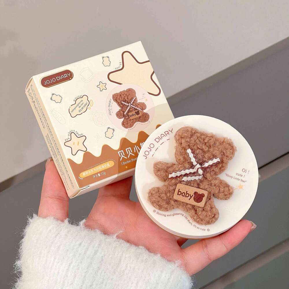 Korean Plush Bear Hydrating Air Cushion BB Cream Concealer Lasting Moisturizing No Stuck Waterproof and Sweat-proof 26L0209