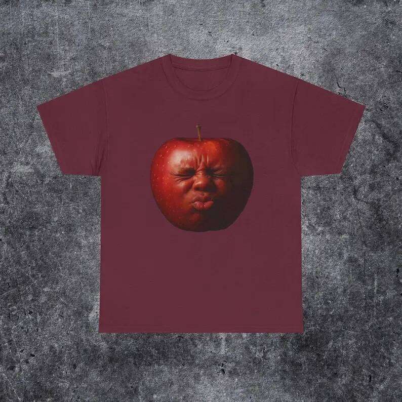 funny brainrot Funny birthday fruit party shirtSilly gift for him Silly ai apple meme shirt X260209