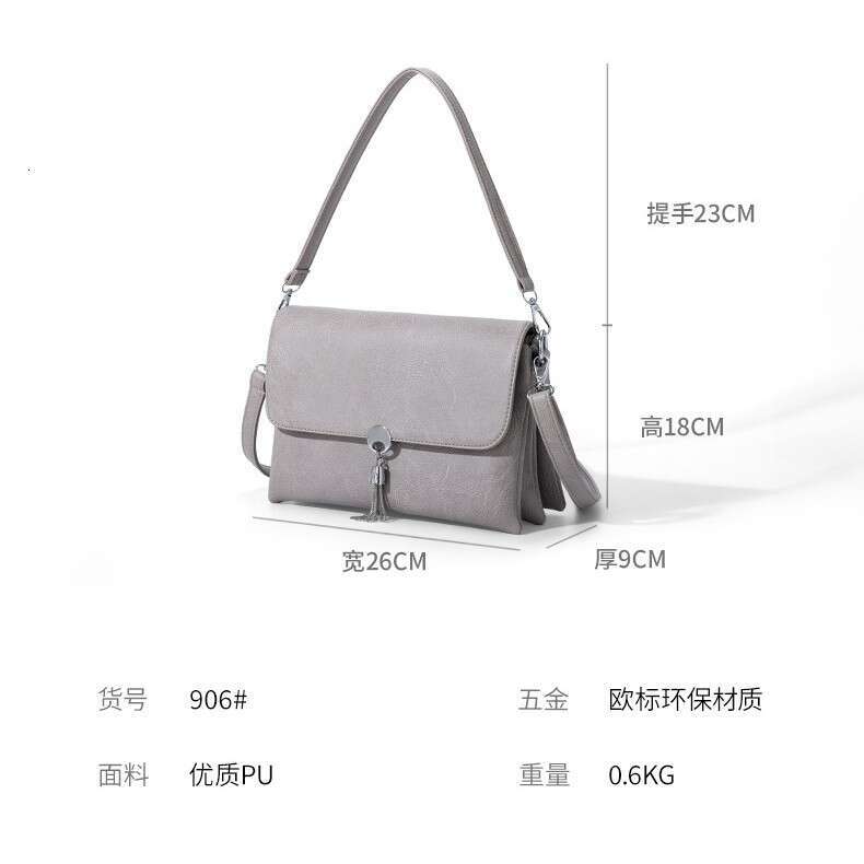 Totebag Shoulder ROSE NOIRE Russian Cross Border High End Commuter Large Capacity PU Leather Crossbody Women S Underarm Bag