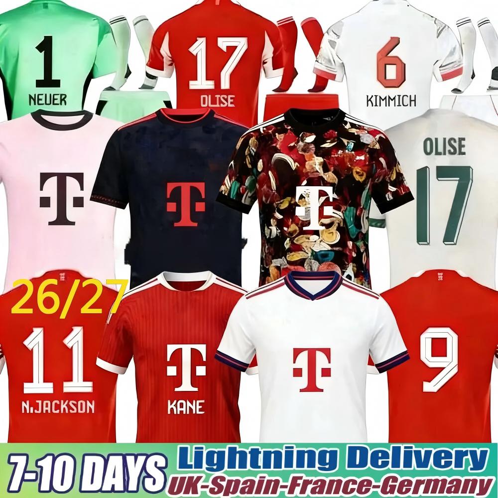 Bayern Munich 26 27 Kane Luis Diaz 25 26 Bayern Soccer Jerseys OLISE 2026 Football Shirt Kingsley Coman Musiala Kimmich Kit Kids Oktoberfest Trikot