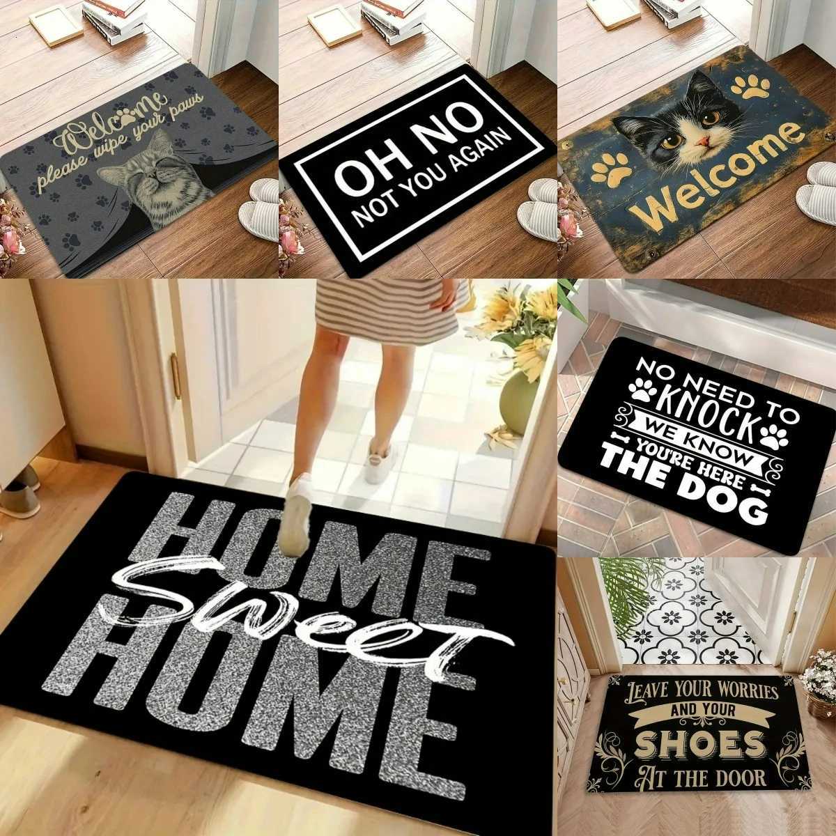 Sweet Home Welcome Doormat Please Remove Your Shoes Entrance Rug Non Slip Mat Cozy Home Living Room Bedroom Entryway Floor Mat S260207