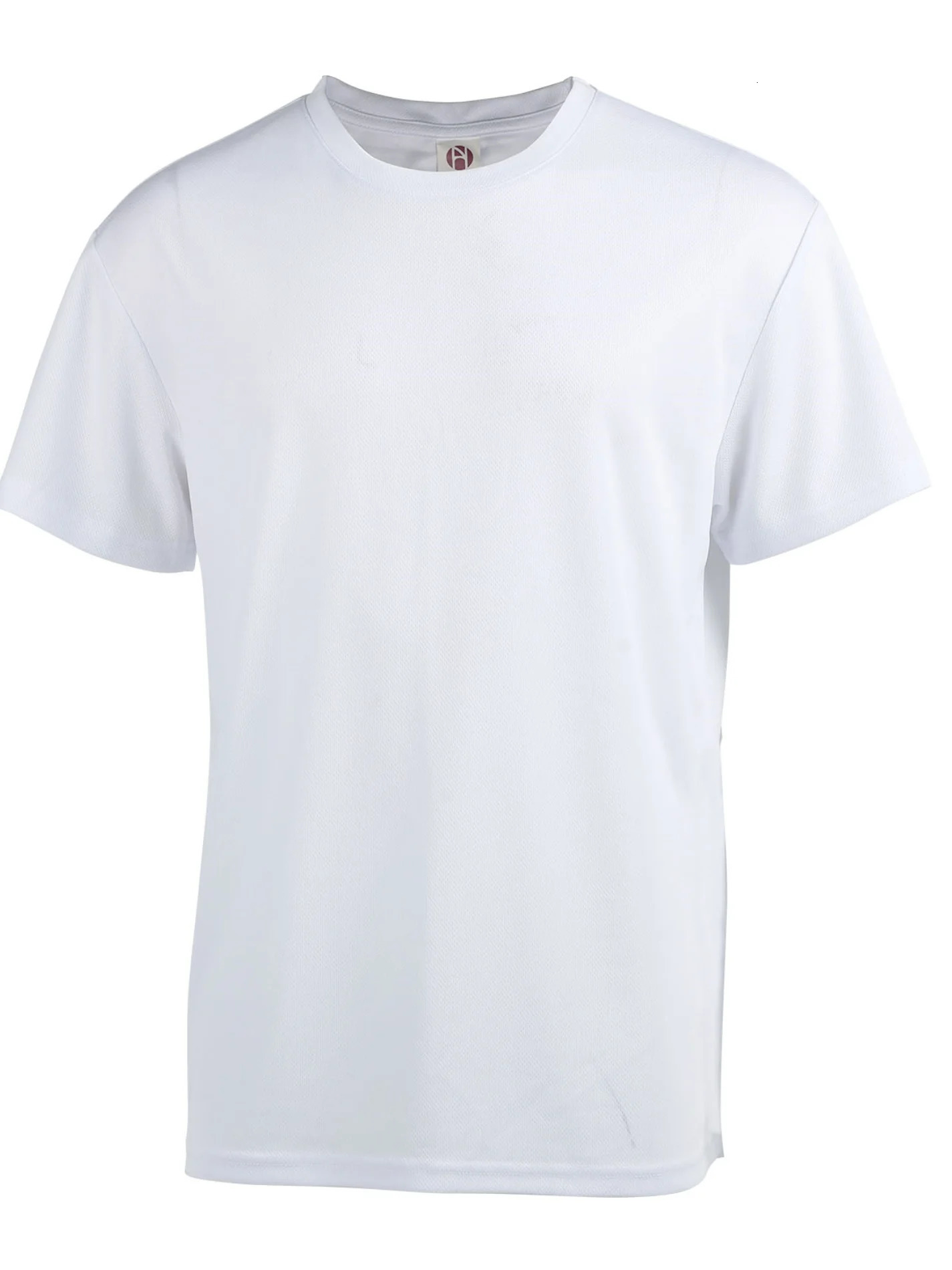 4-piece mens solid color round neck T-shirt - quick drying breathable moisture wicking suitable for fitness and running 260207