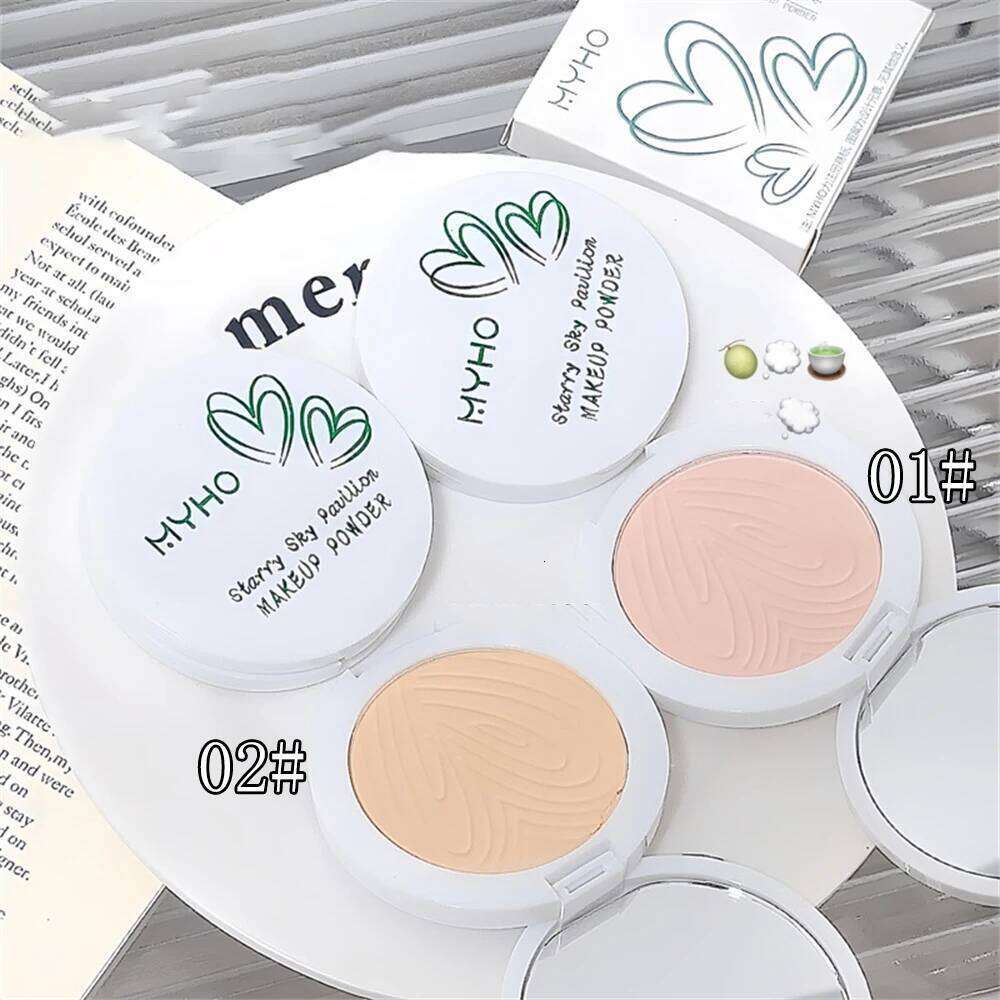 Oil Control Soft Focus Pressed Matte Compact Lasting No Cakey Full Coverage Concealer Face Tightening Air Powder Makeup 26L0209
