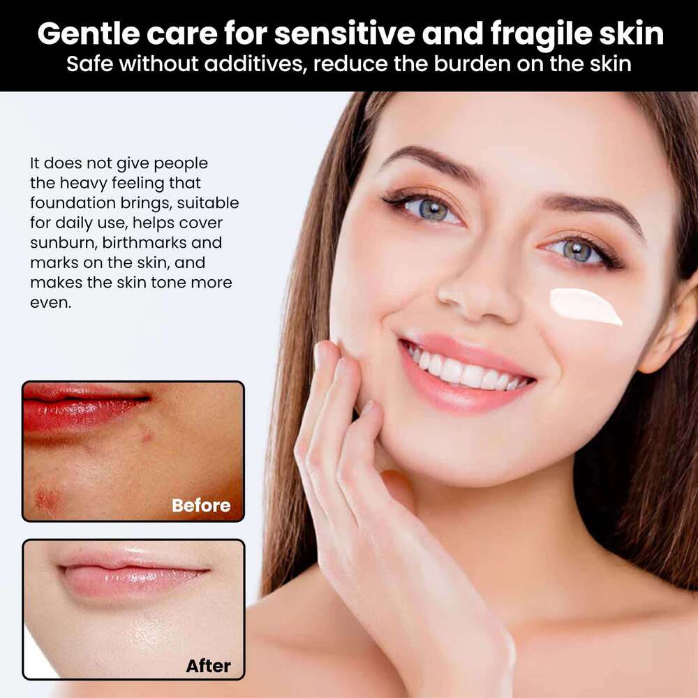 EELHOE Light Makeup Covering Spots Hydrating Moisturizing Beautifying Brightening Skin Tone Lazy Bare Face Cream