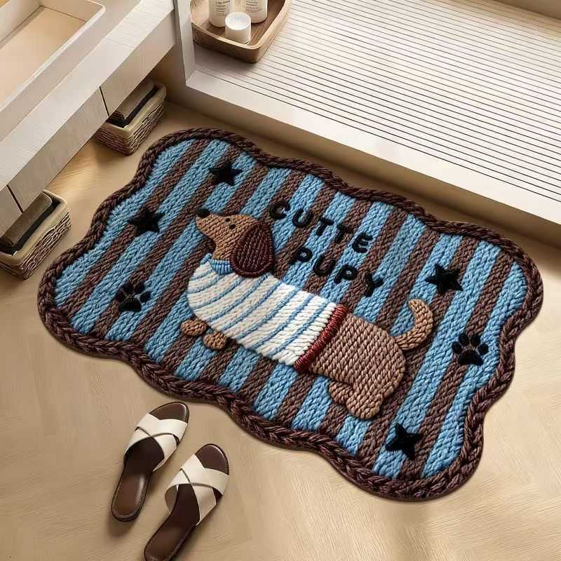 Cute Style Bathroom Salim Floor Mat Home Toilet Water Absorption Quick-Dry Carpet Bathroom Entrance Water Absorption Non-Slip Mat S260207
